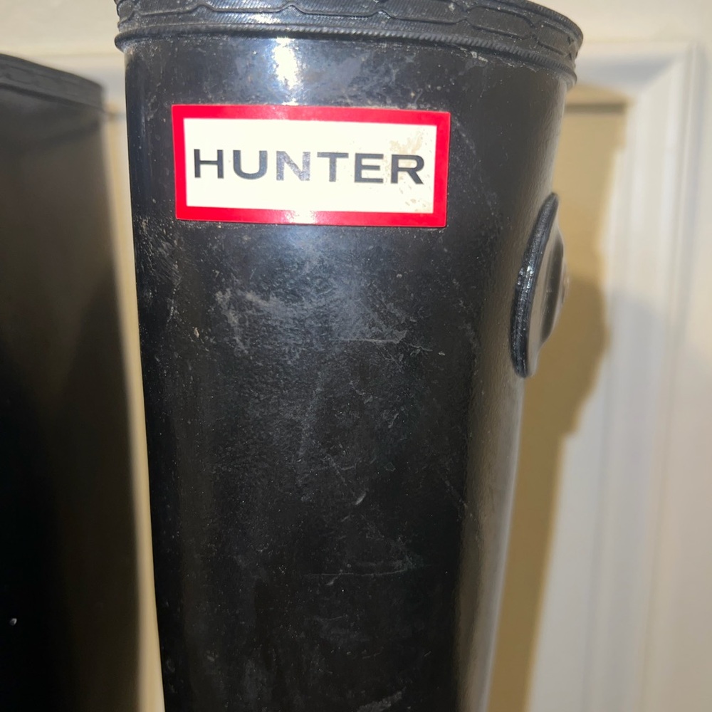 Hunter Classic Black Waterproof Boots WFT1000RGL-BLK Rain Boot , Size 8 - Black - Picture 4 of 8